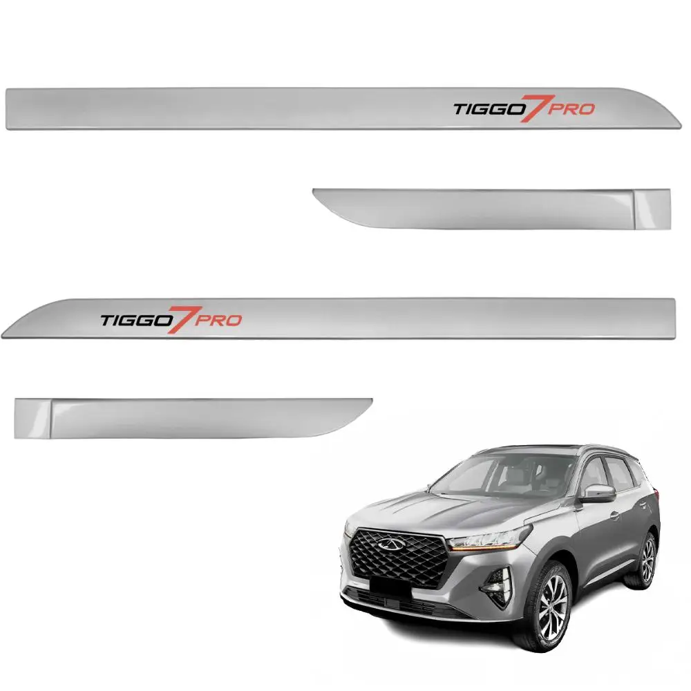 Tiggo 7 Pro 2021 Side Friso Set to 2024 Silver Metallic