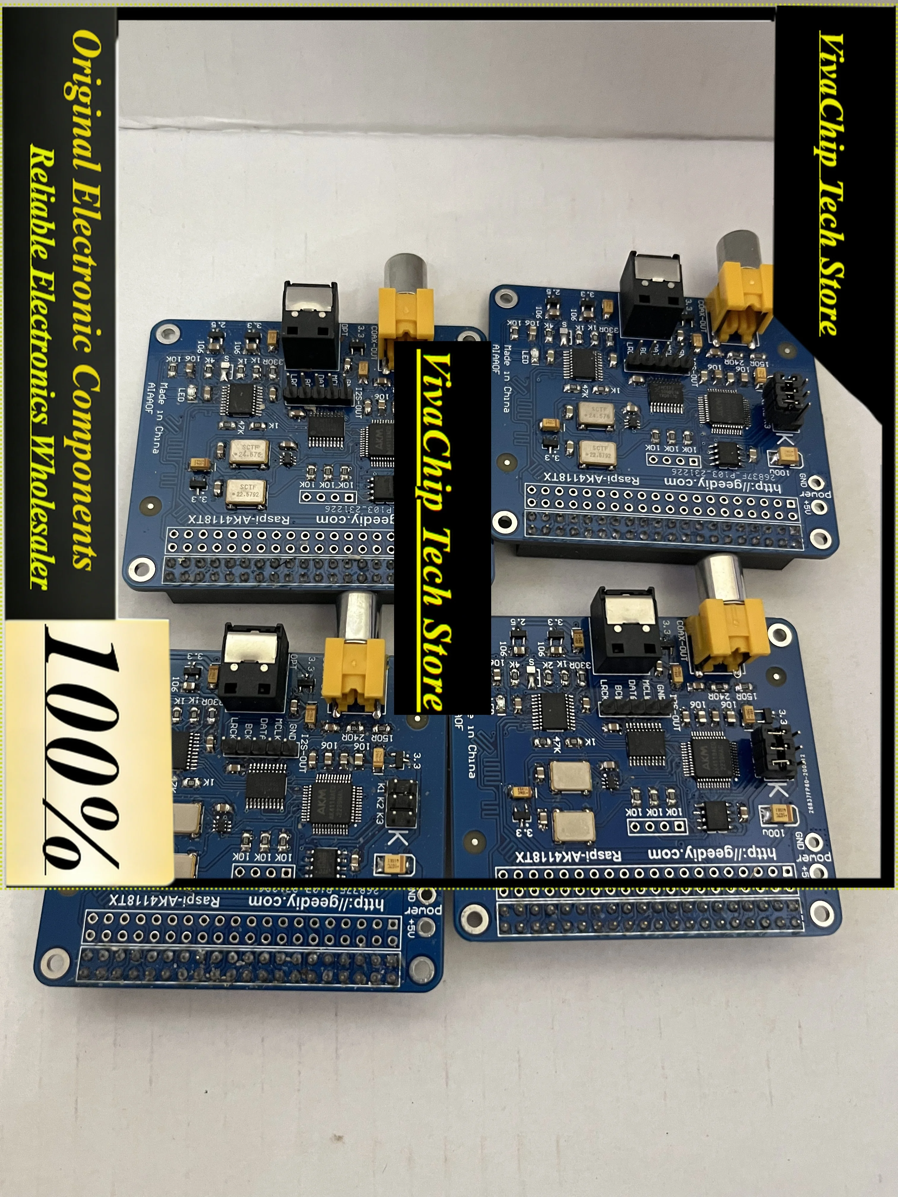 VivaAK4118-TX Coaxial, Fiber I2S Output Board 24bit 192K Support VOLUMIO Or MOODE For Raspberry Pi 2B 3B 3B + 4B