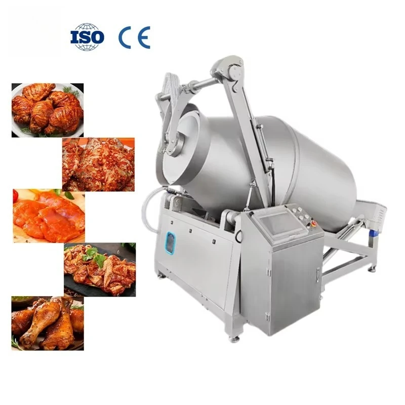 High Quality Vacuum Tumbler Marinator Hydraulic Cooling Tumbling Machine Vacuum Chicken Marinade Roll Kneading Machine
