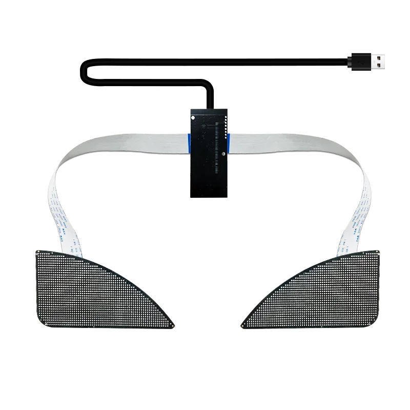 Blinking Eyes LED Display Panel  Eagle Eyes Winking Screen APP Programmable LED Eye Display Sign for Car Backpack Eye LED Screen