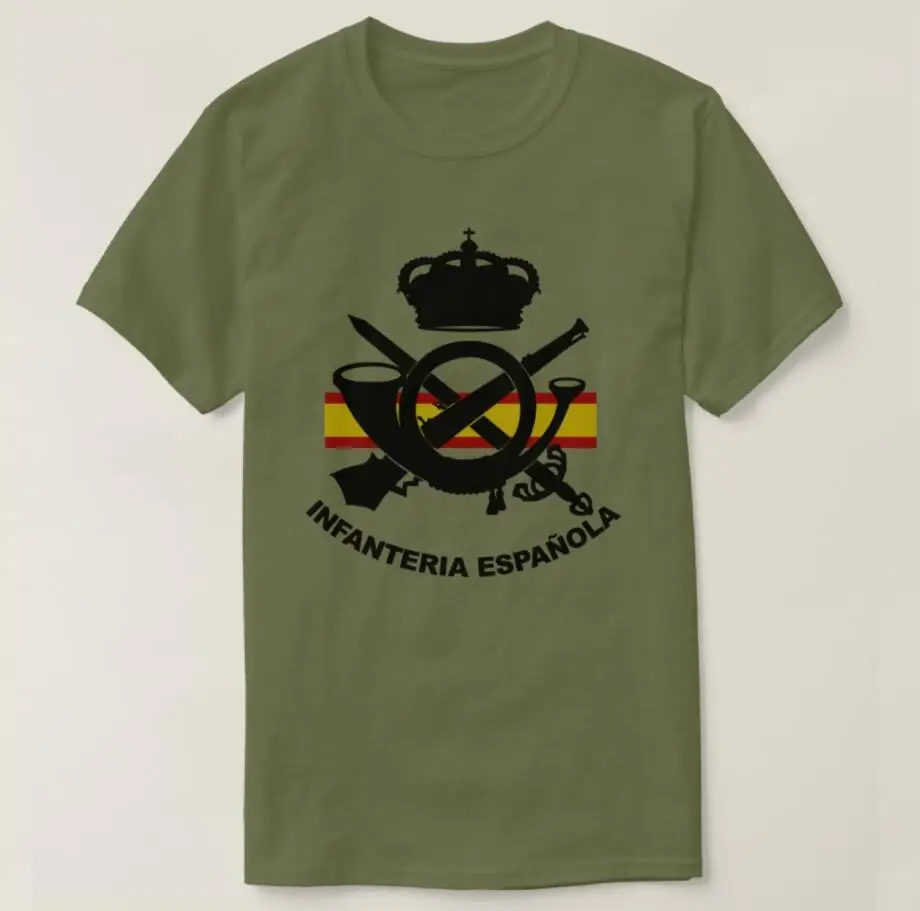 Spanish Infantry Army Force T-shirt Summer Short Sleeve Casual Cotton Harajuku Shirts