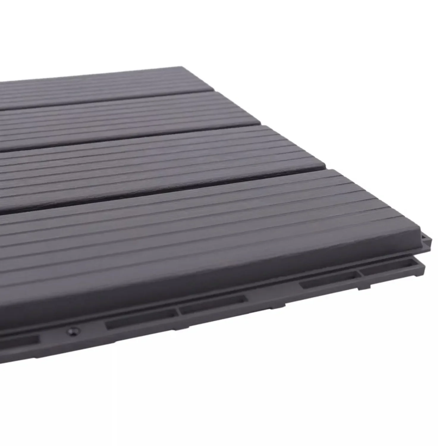 22PCs Hardwood Interlocking Patio Deck Tiles,Westminster Grey Wood Interlocking Flooring Tiles Wood Deck Interlocking