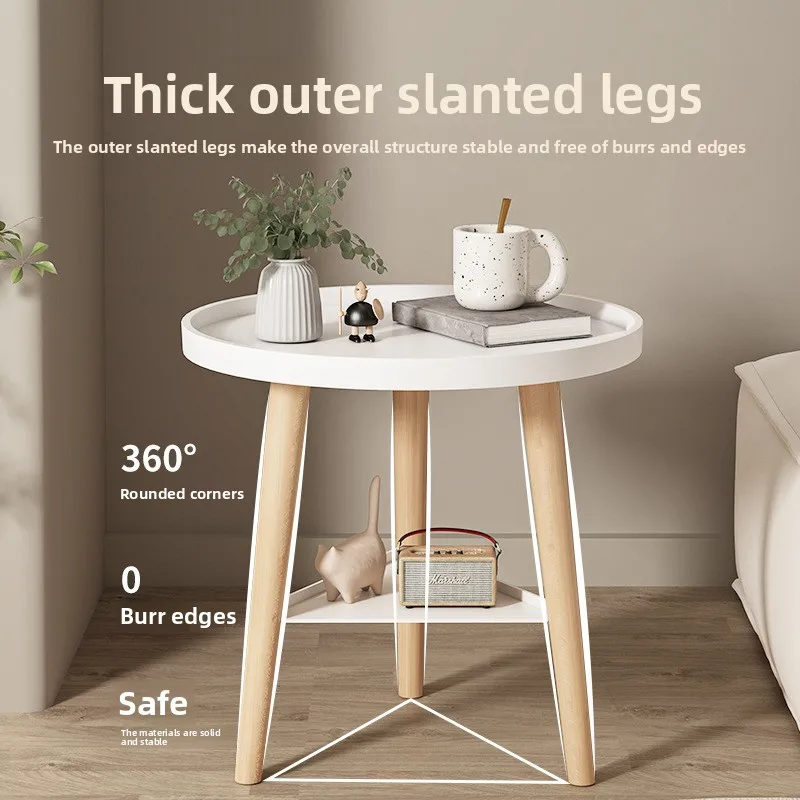 أريكة طاولة جانبية غرفة المعيشة طاولة القهوة غرفة تأجير طاولة صغيرة حديثة غرفة نوم رف بجانب السرير #2