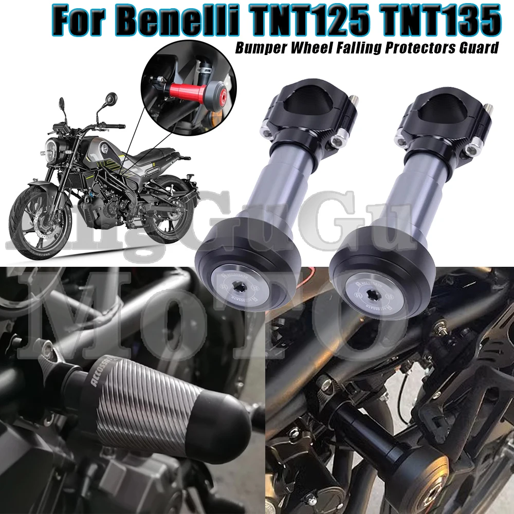 

For Benelli TNT135 TNT125 TNT 125 135 Motorcycle Bumper Wheel Falling Protectors Slider Crash Guard Coils Fall Protection