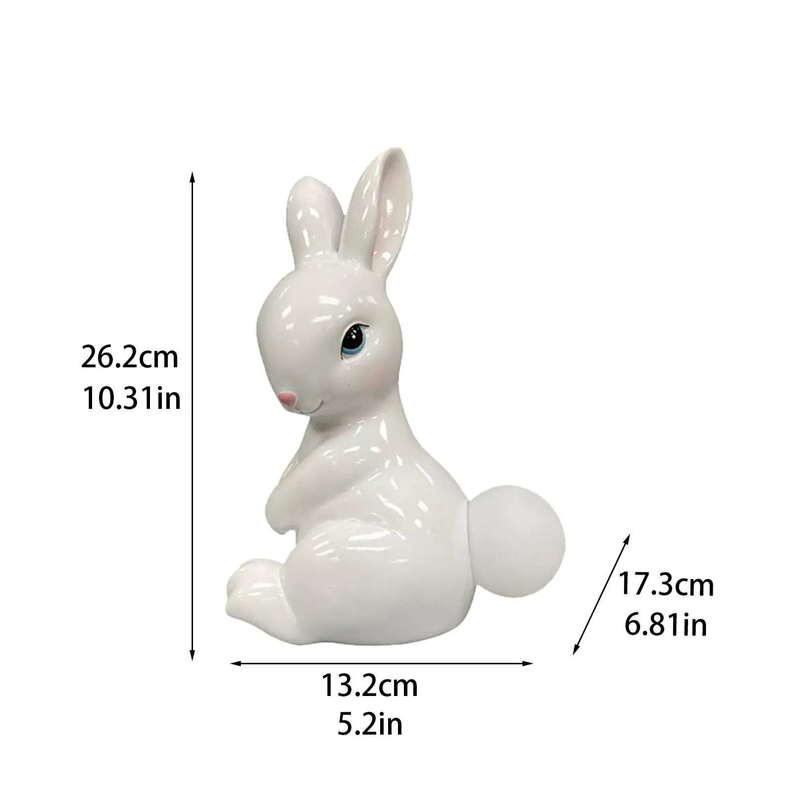 Luce notturna coniglio per bambini bella lampada da comodino per camera da letto Home Tabletop