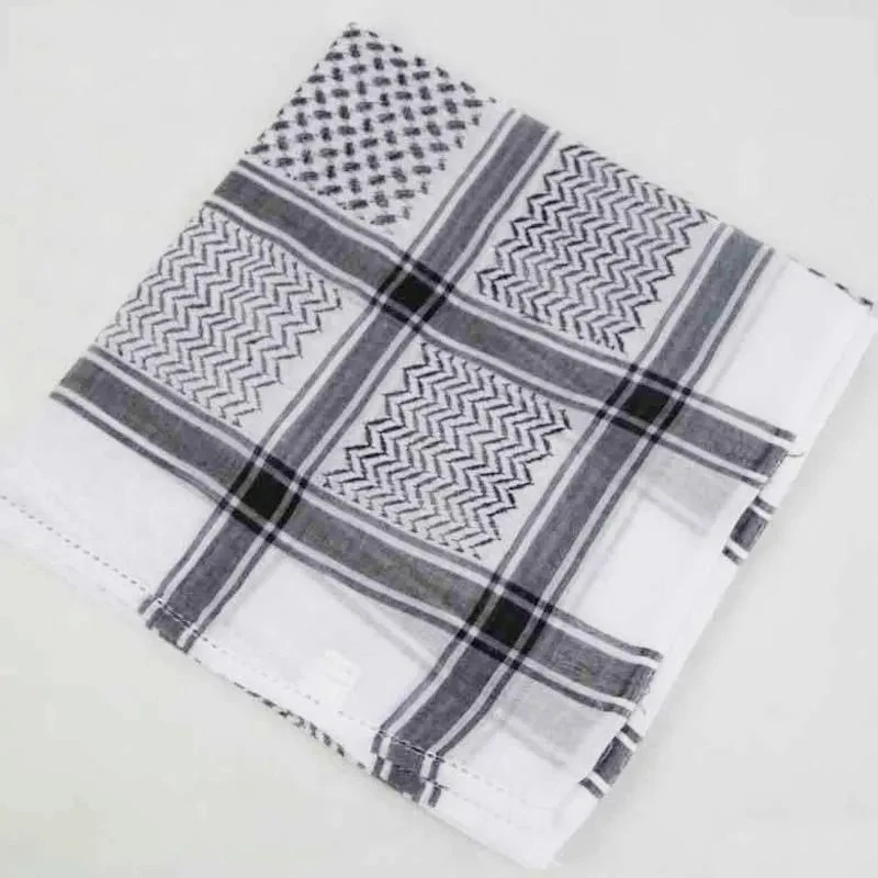 Men Plaid Hat Head Scarf Turban Black Hoop Muslim Hijabs Dubai Arabic Ramadan Pray Caps