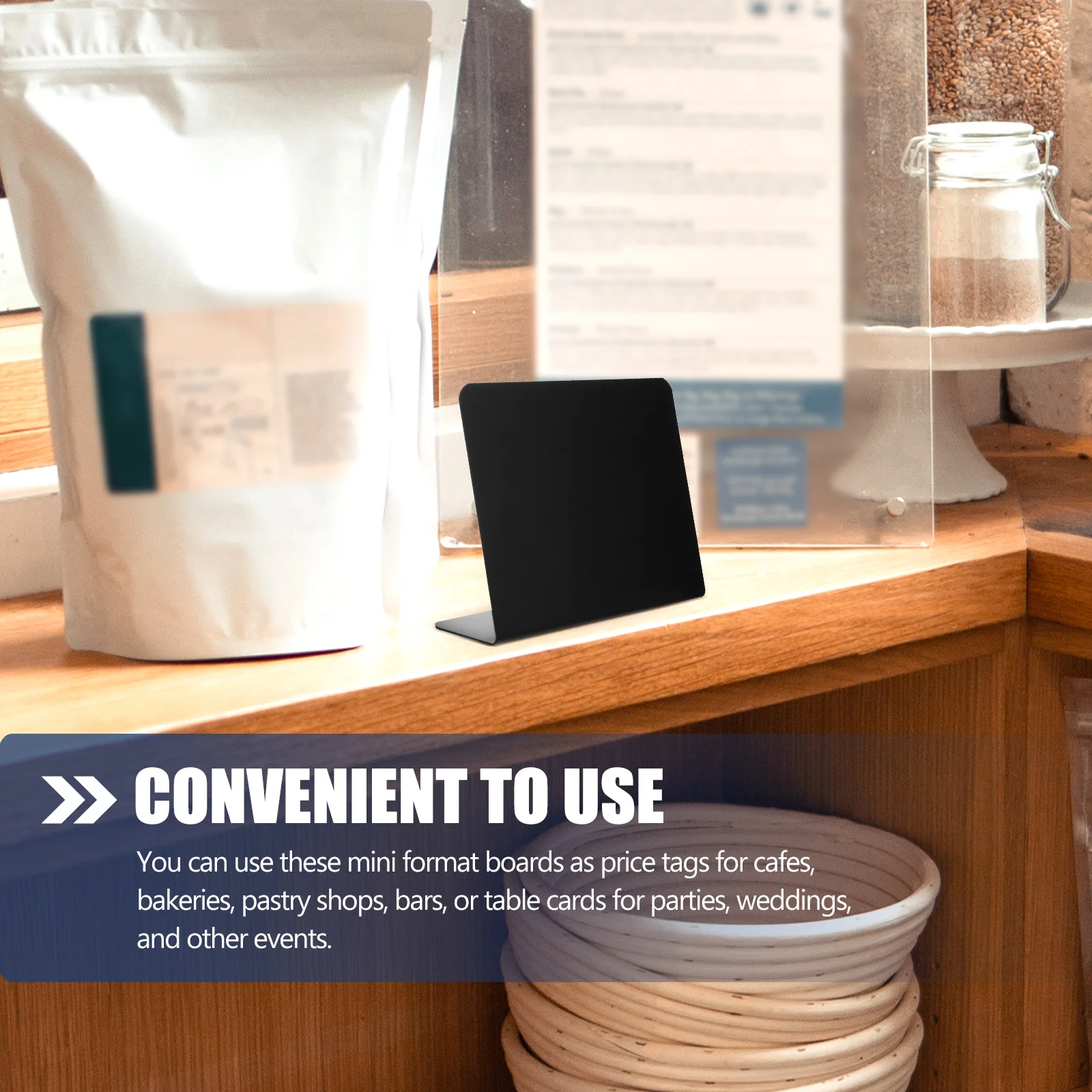 10 Pcs Label Mini Chalkboard Labels Tabletop Signs Pvc Party Message Blackboards Writing for Food