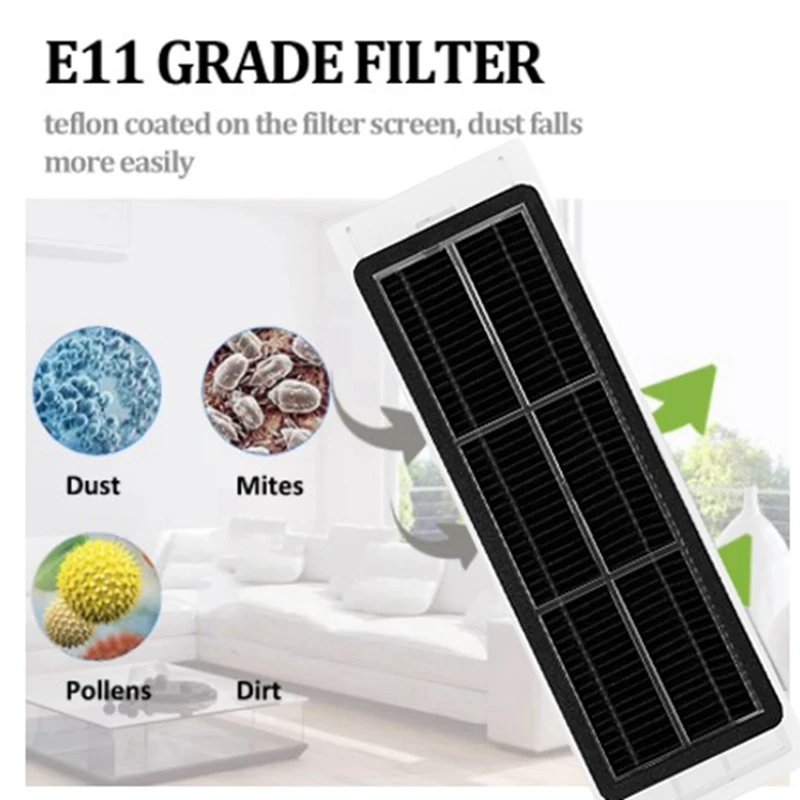 10PCS For Xiaomi Roborock S5 S502-00 S502-02 S5 Max S6 S6 Maxv S6 Pure E4 E5 Robot Vacuum Part Activated Carbon Filters Parts