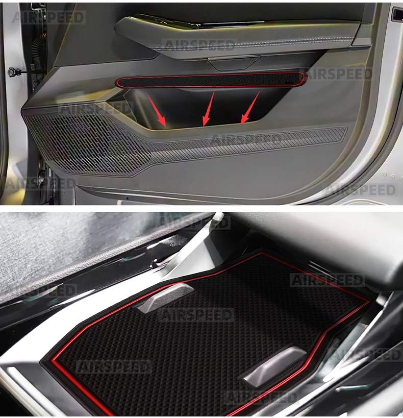 Für Renault Austral E-Tech Hybrid 2022 2023 2024 2025 Autotür-Schlitzmatte Rutschfeste Schlitzeinlage Linkslenker Auto-Zubehör – Detail 9