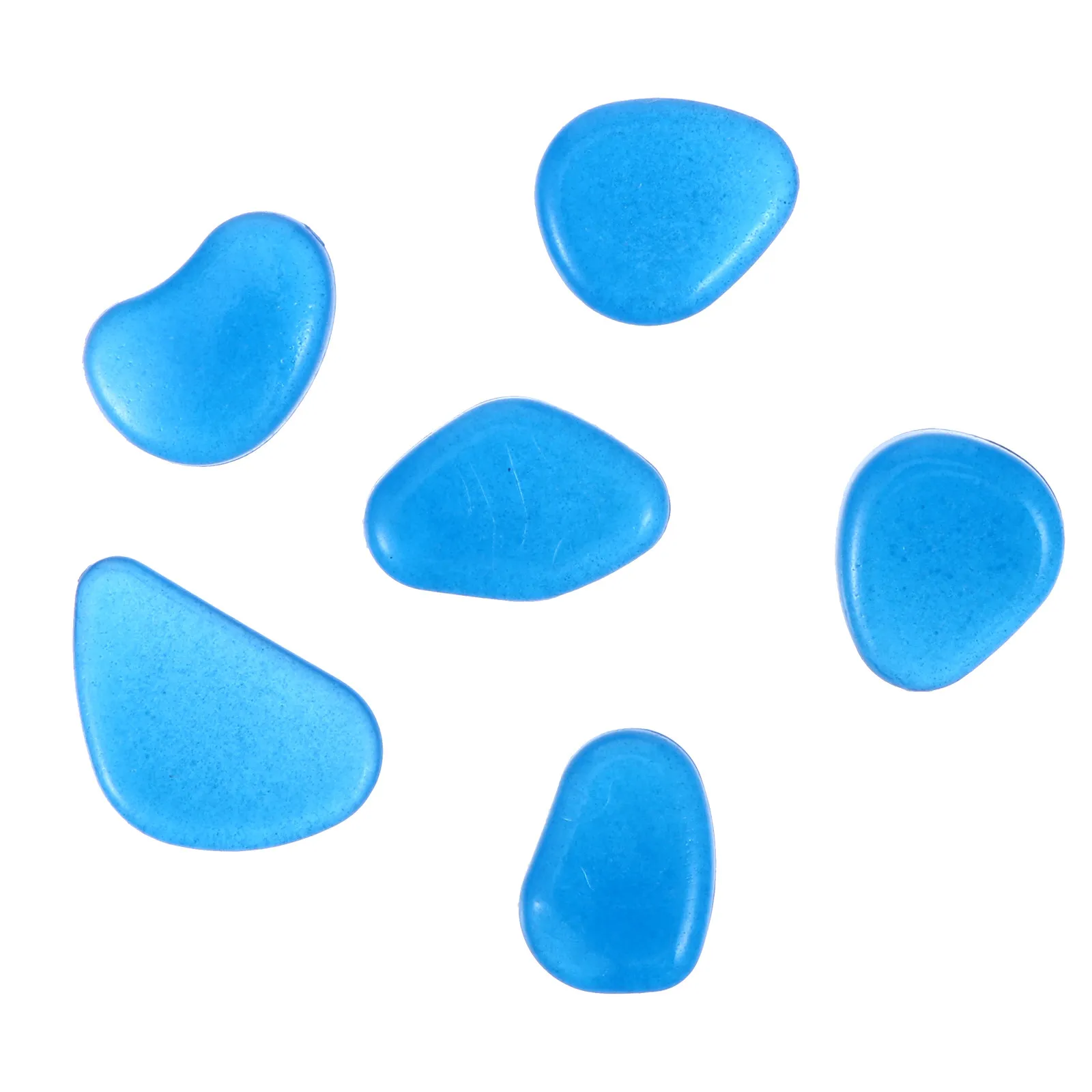 100Pcs Night Light Pebbles Absorb Sunlight Glow in Dark Perfect for Fish Tank Gravel Landscape Decor Potted Plants Walkway