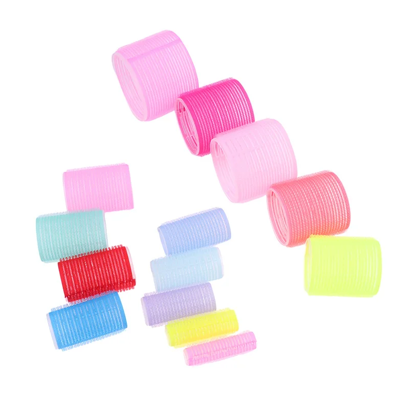 6Pcs/Set Different Size Self Grip Hair Rollers Magic Curlers DIY Hairdressing Roller Hair Styling Tool Self Grip Hair Rollers