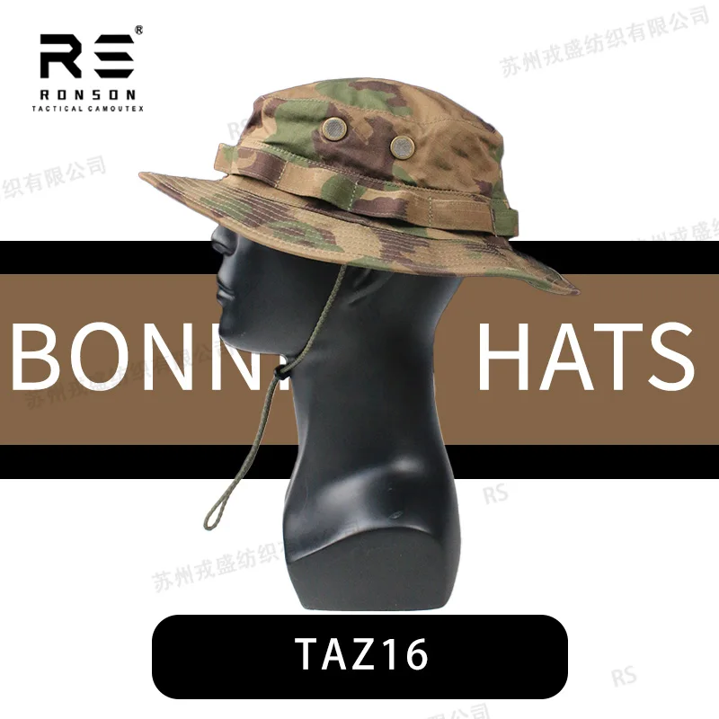 TAZ16 Swiss Camouflage Fishmen Bonnie Hat NYCO 50/50 Rip-stop Nylon Cotton Mil-spec Fabric Waterproof NIR Durable Use Tactical