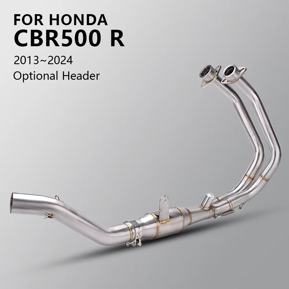 

Slip On For Honda CBR500 CBR500R CBR500 R 2013-2024 Motorcycle Exhaust Escape System Header Tube Front Middle Link Pipe