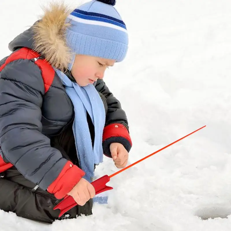 Ice Fishing Rod Small Kids Fishing Pole For Children Outdoor Travel Fishing Pole Small Sea Fishing Tools For Children Toddler Bo