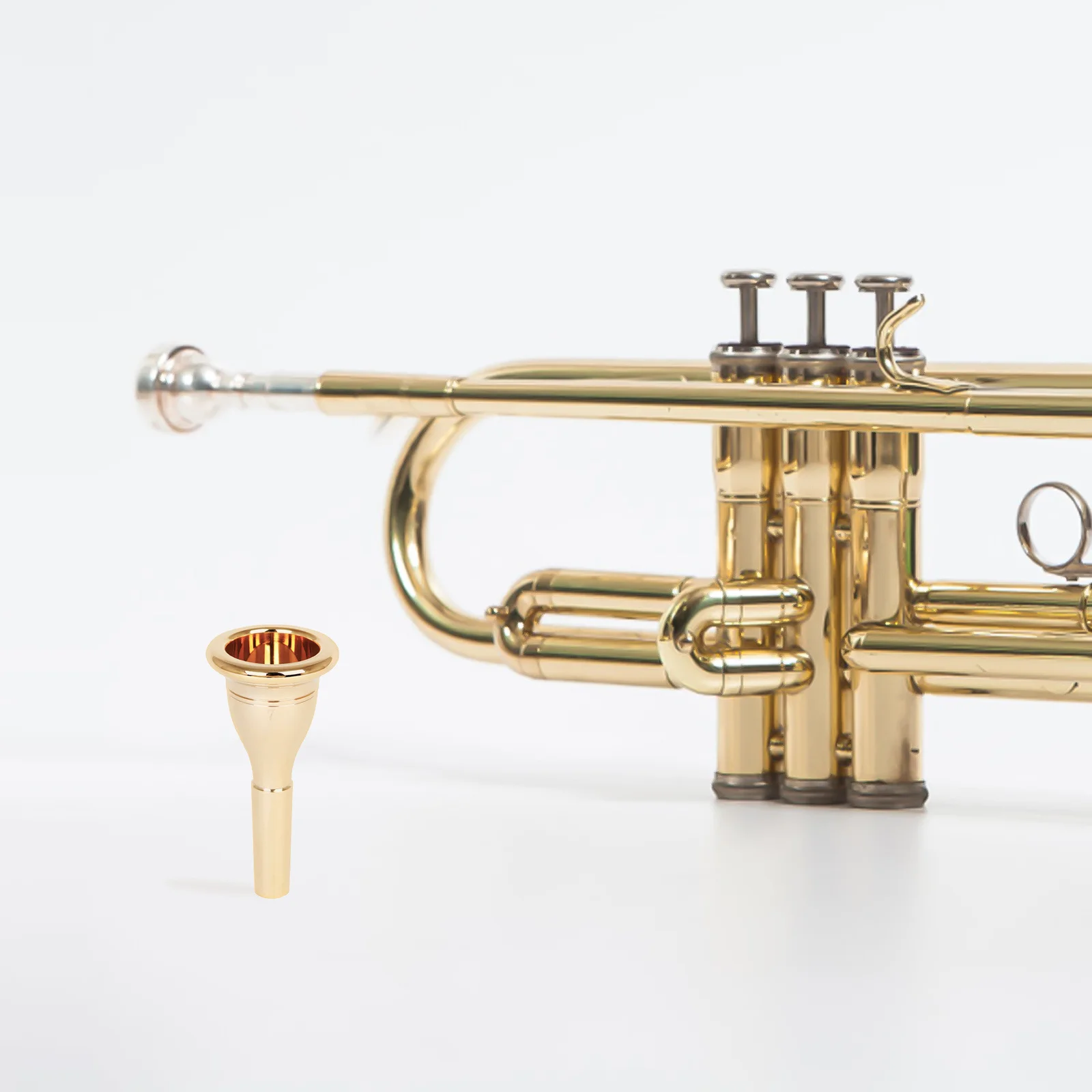 

1pc Brass Mouth Smooth Surface Strong Instrument Accessory Sound Penetration Tuba Replacement Part Tuba Instrument Accessory