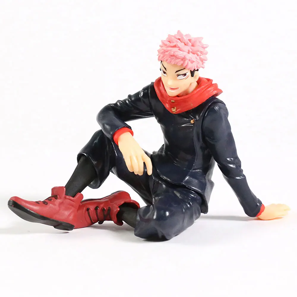 13cm Anime Jujutsu Kaisen Figure Itadori Yuji Seated Pressed Instant Noodles Anime Model Toy Gift Collection Decorative PVC