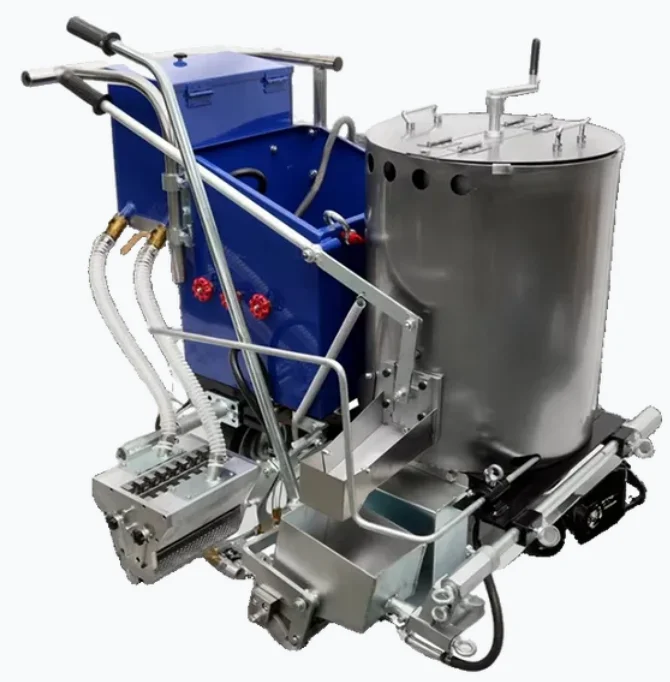 HMM1600 Thermoplastic Road Marking Machine  Hot Melt Line Striper Manual Road Stripping Machine
