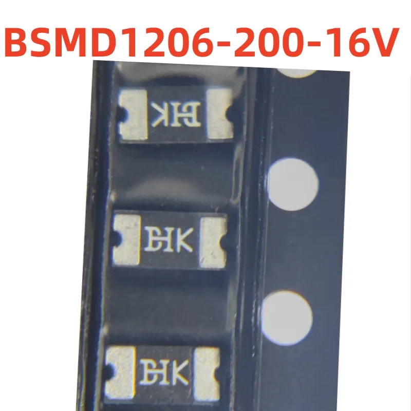 BSMD1206-200-16V   screen printing  BK  100%new Surface mounted self-healing fuse