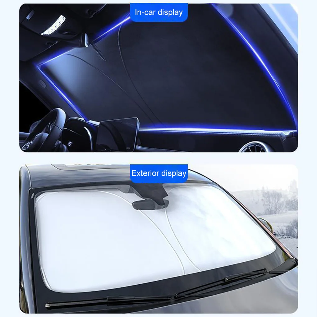 

Sun With Car Windshield Sunshades Foldable And Space-Saving Parasol For Car