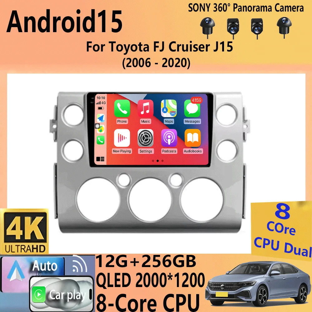 

Автомобильный радиоприемник Android15 для Toyota FJ Cruiser J15 2006 2007 2008 2009 2010 2012-2020 навигация GPS мультимедийный видеоплеер стерео