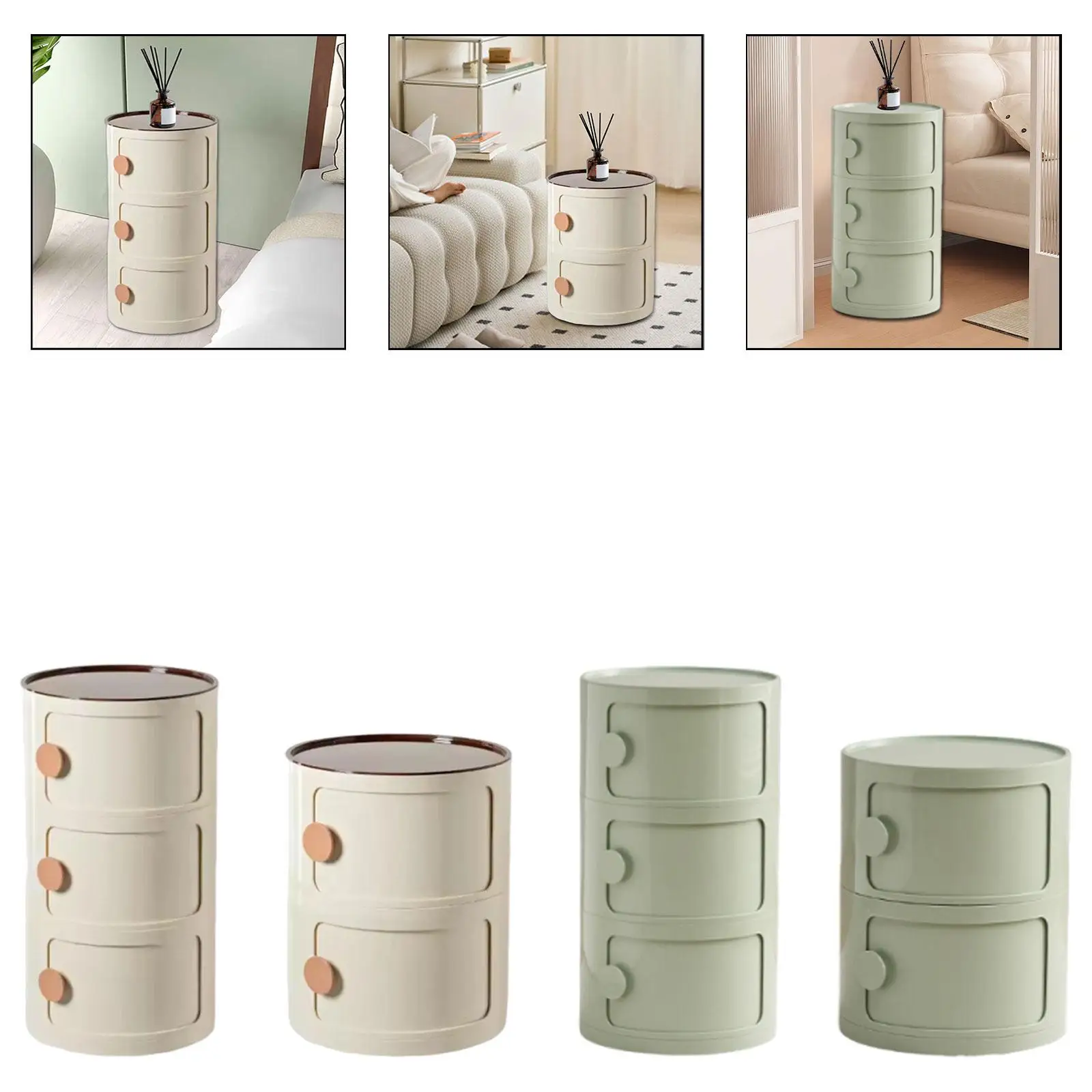 

Круглая прикроватная тумбочка, штабелируемая декоративная мебель, акцент, центральный торцевой столик для квартиры, дома, прихожей, прикроватная тумбочка для спальни