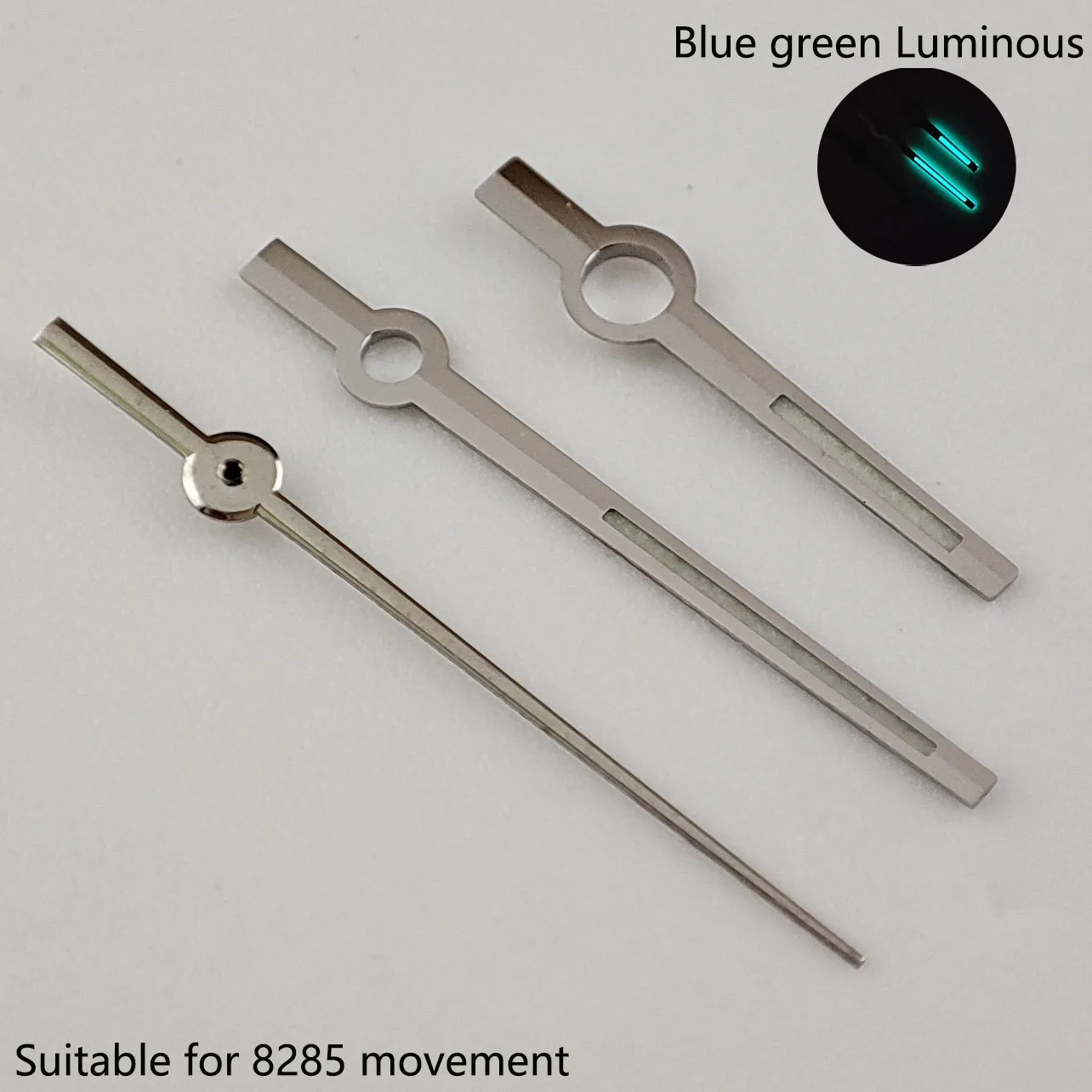 Uhrzeiger geeignet für Miyota 8285 Dual Movement blau grün leuchtende Uhr Zubehör Miyota 8285 Uhrwerk Zeiger