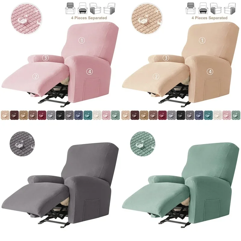 

Split Water Repellent Recliner Sofa Cover Relax Lazy Boy Chair Cover Polar Fleece Elastic Armchair Slipcover Furniture Protector