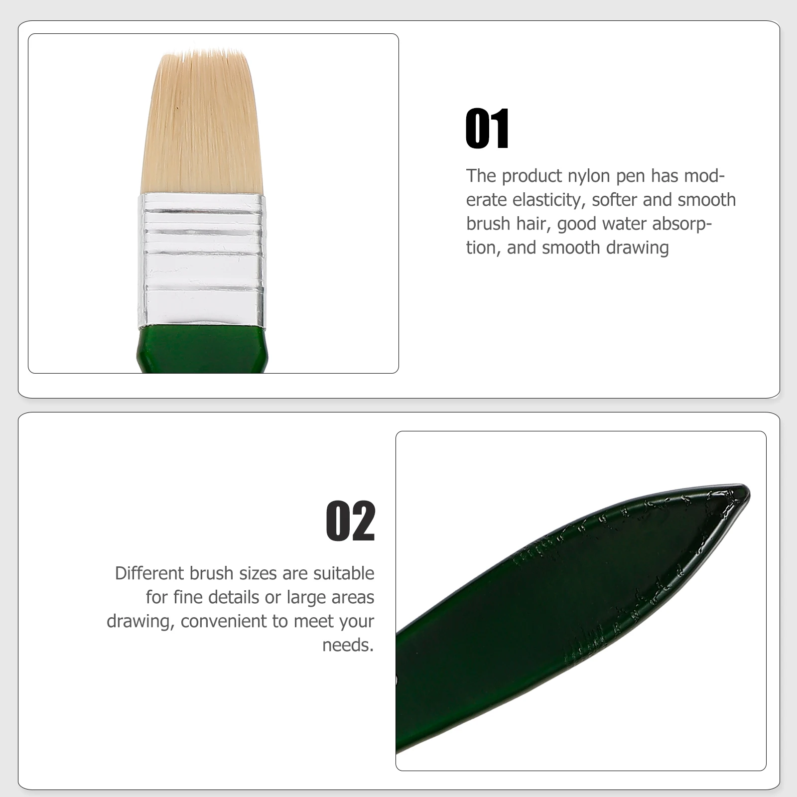 

Paint Brush for Kids Color Brushes Crafts Drawing Kit Fine Painting Wooden Decorating Paintbrushes DIY