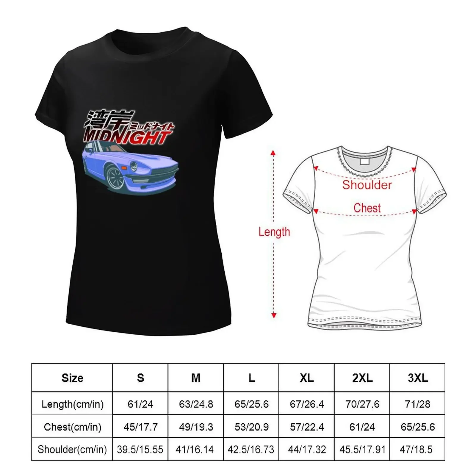 Wangan Midnight Asakura Akio's Devil Z T-shirt summer clothes Short sleeve tee ariat shirts for Women