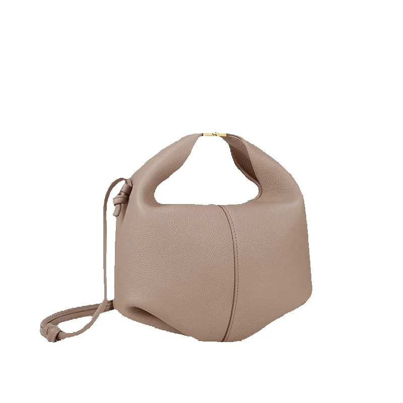 Cross-Border Poland European And American Fashion Lychee Leather Handbag Crossbody Women's Dumpling Bag_voghion.com
