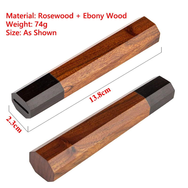 Professional DIY Wood Knife Handle Restaurant Kitchen Japanese Santoku Slicing Carving Knife Handle Replace Accessories image 4