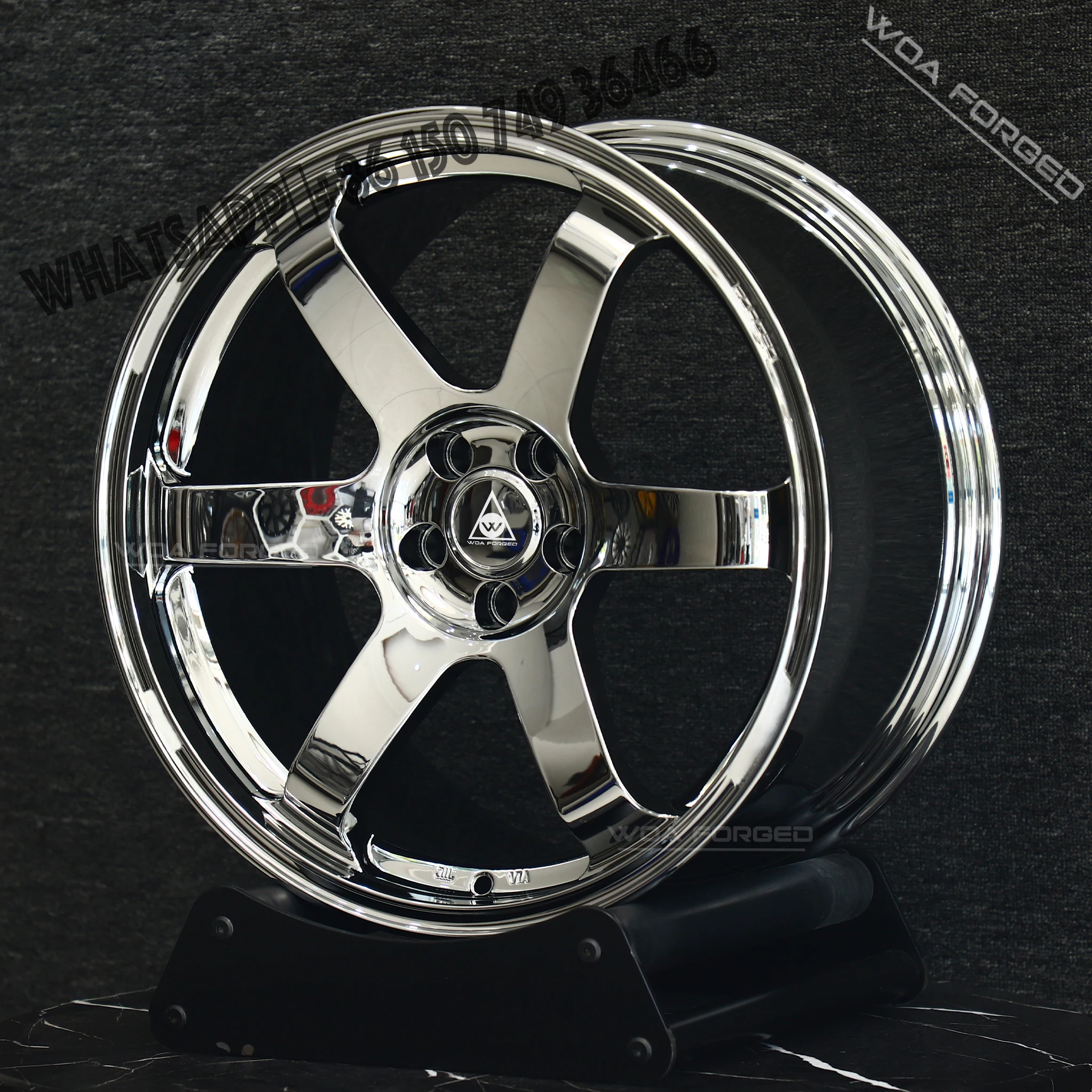 

Lightweight Polished Chrome Forged Car Wheels Custom Sport TE37 Deep Recessed 5x120 5x112 5x139.7 40mm 25mm 98mm Aluminum 35mm