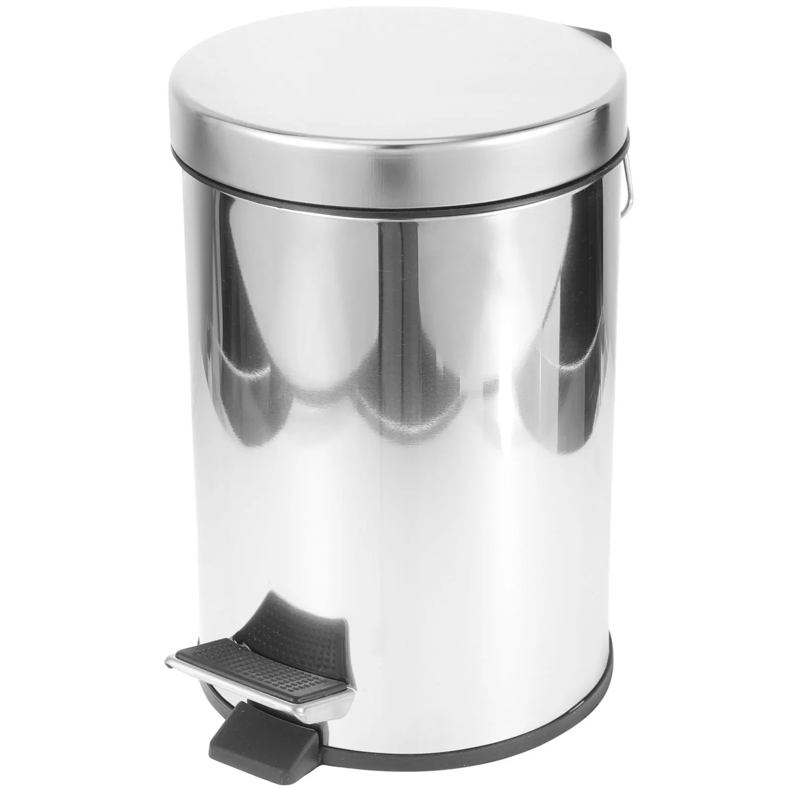 

Pedal Trash Can 3L Stainless Steel Step Waste Bin Kitchen Garbage Container Easy Clean Reusable Home Bedroom Living Room Study