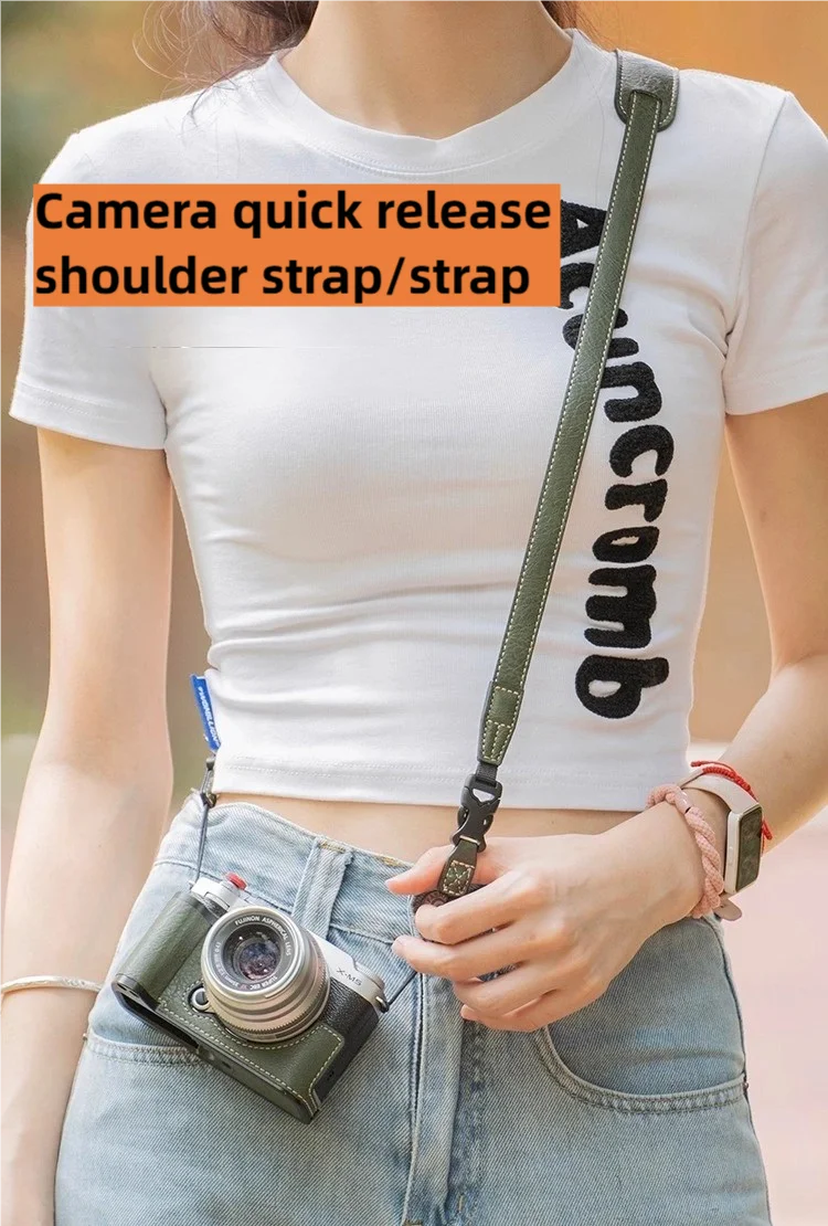 FOR Canon R50 Camera Sling Strap V1 Quick Release G7X2 Ricoh GR3 Neck Strap Fujifilm X100VI Shoulder Strap Sony
