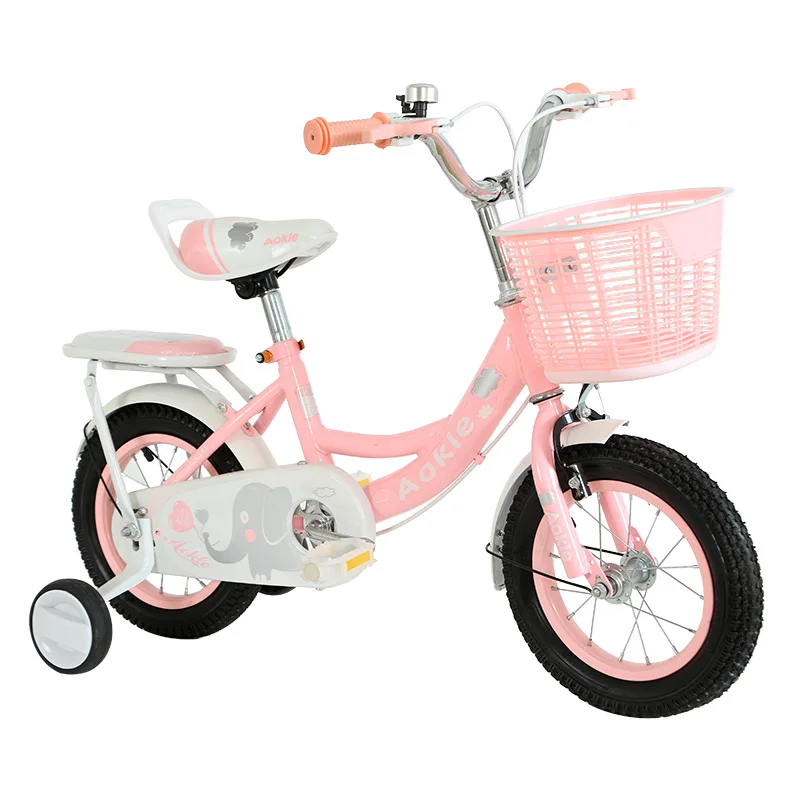 2-9-year-old Children's Bicycle Princess Pink Bicycles Male and Female Bike 12-18 inch Lightweight Folding Children's Bikes