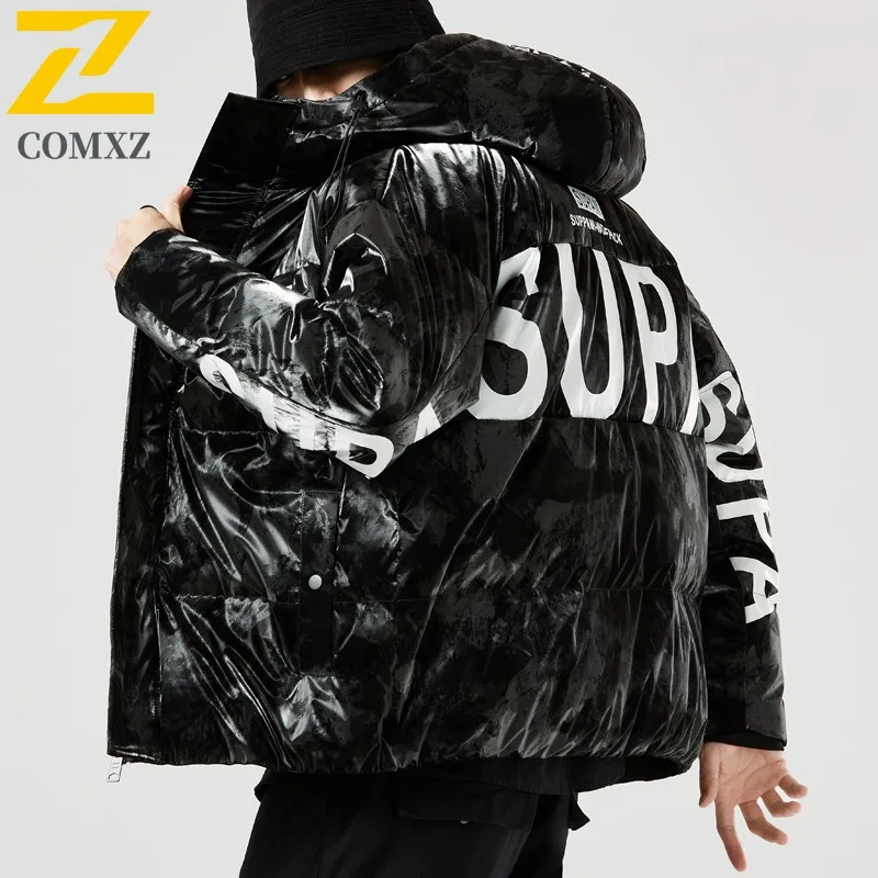 COMXZ Men Cotton Padded Jacket 2025 New Style Extreme Cold Windproof Travel Padding Coat Street Thick High-Quality Winter Jacket
