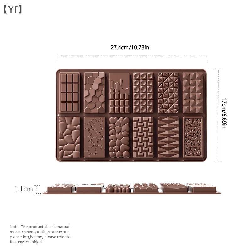 Molde de barra de chocolate profundo dubai quebrar moldes de doces moldes de silicone recheados grossos para encher barra de chocolate de pistache