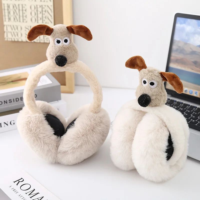 paraorecchie caldi autunnali e invernali, simpatici nuovi paraorecchie per cuccioli di peluche per uomini e donne che guidano calore e tempo freddo
