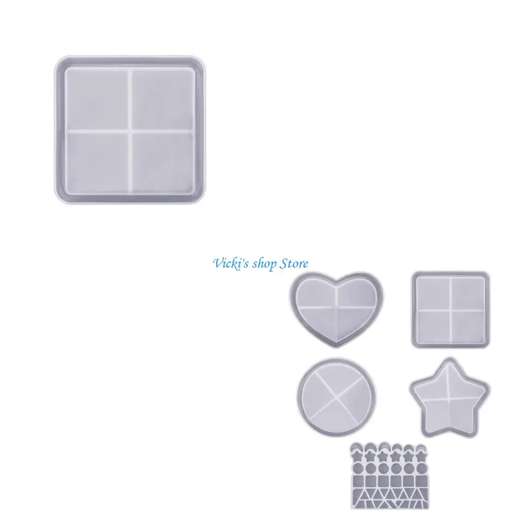 Heart Coasters Mold Resin Animal Mold Epoxy Casting Mold for Home Decor