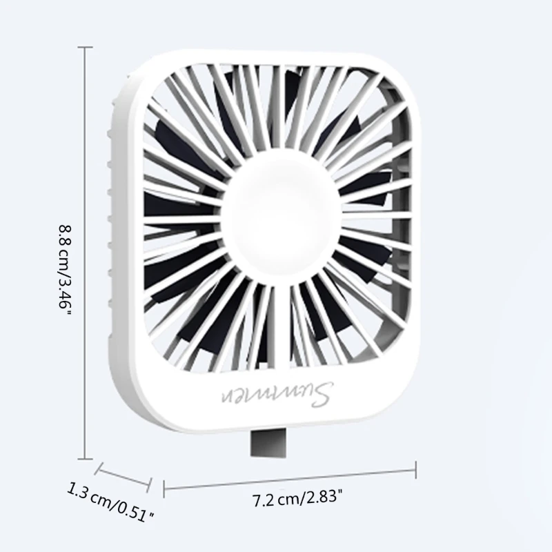 Petit ventilateur USB Type C Ordinateur portable Mini ventilateur Petit ventilateur Ventilateur de poche d'été