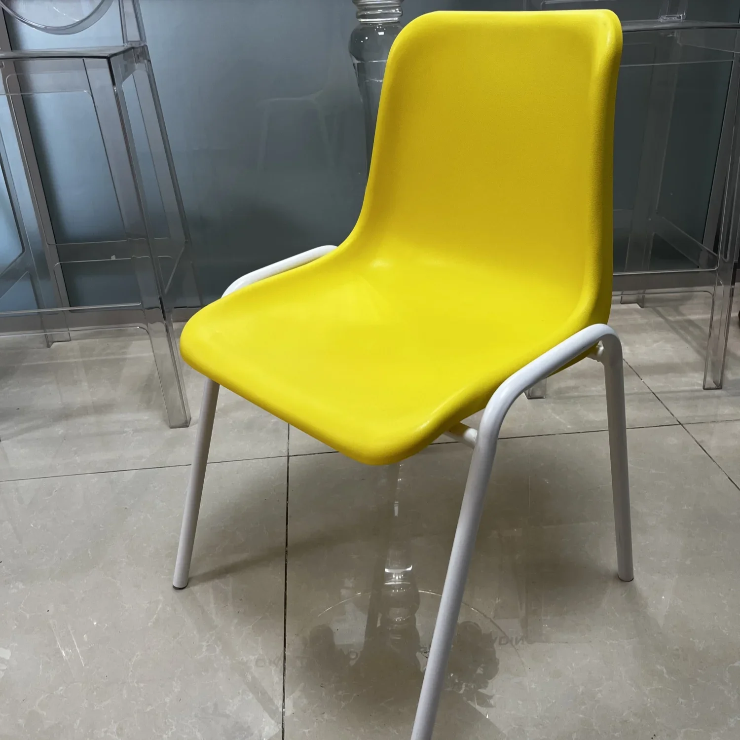 modern custom seat plastic stacking safety waterproof guest waiting commercial meeting room conference hall home office chairs