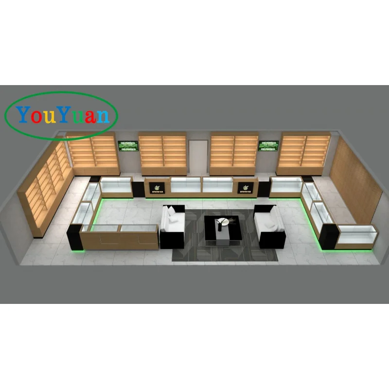 custom.Cigar Display Kiosk Humidor Cigar Shop Near Me Smoke Shop Display showcase Rack Display Sale