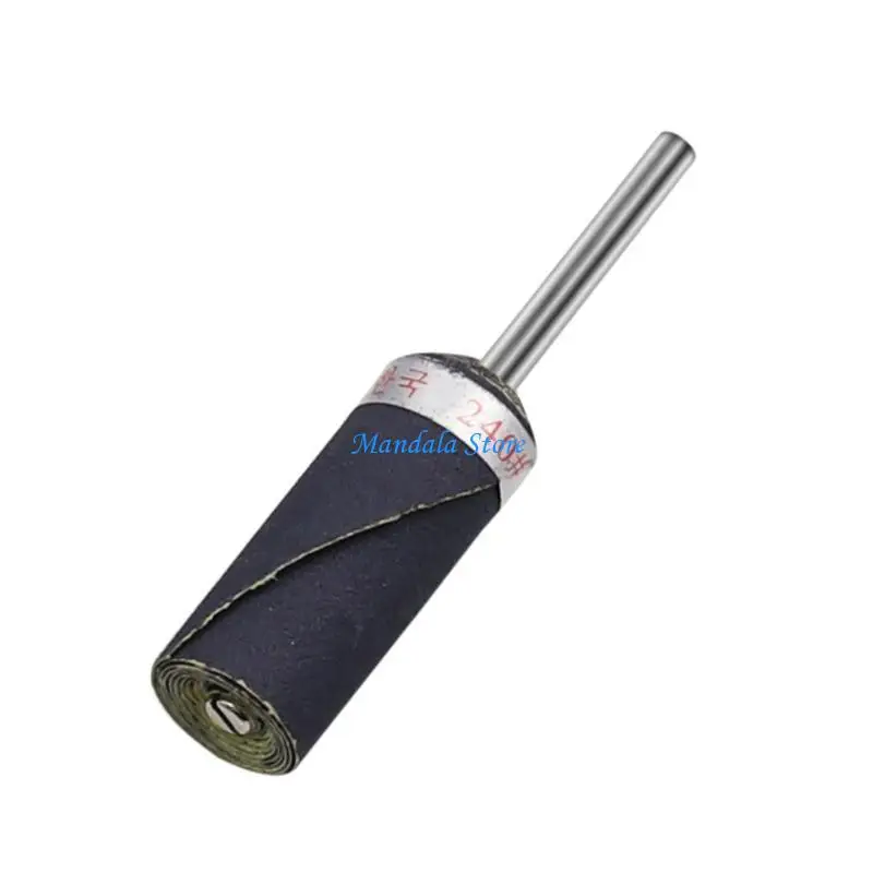 

U2JC 3mm Shank Sandpaper Rod 180# to Sand Paper Bar Portable Electric Buffing Grinding for Head for Glass Stone Polishi