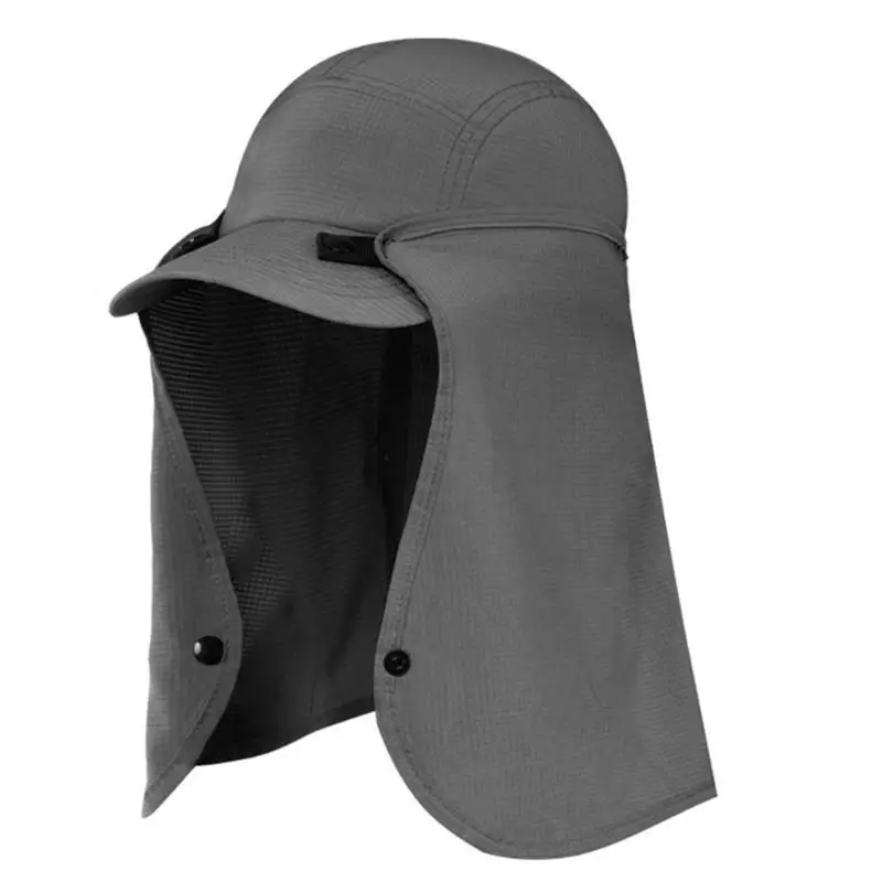 39BD Sonnenhut mit Nackenklappe, verstellbarer, modischer Sporthut mit Nackenschutz – Detail 4