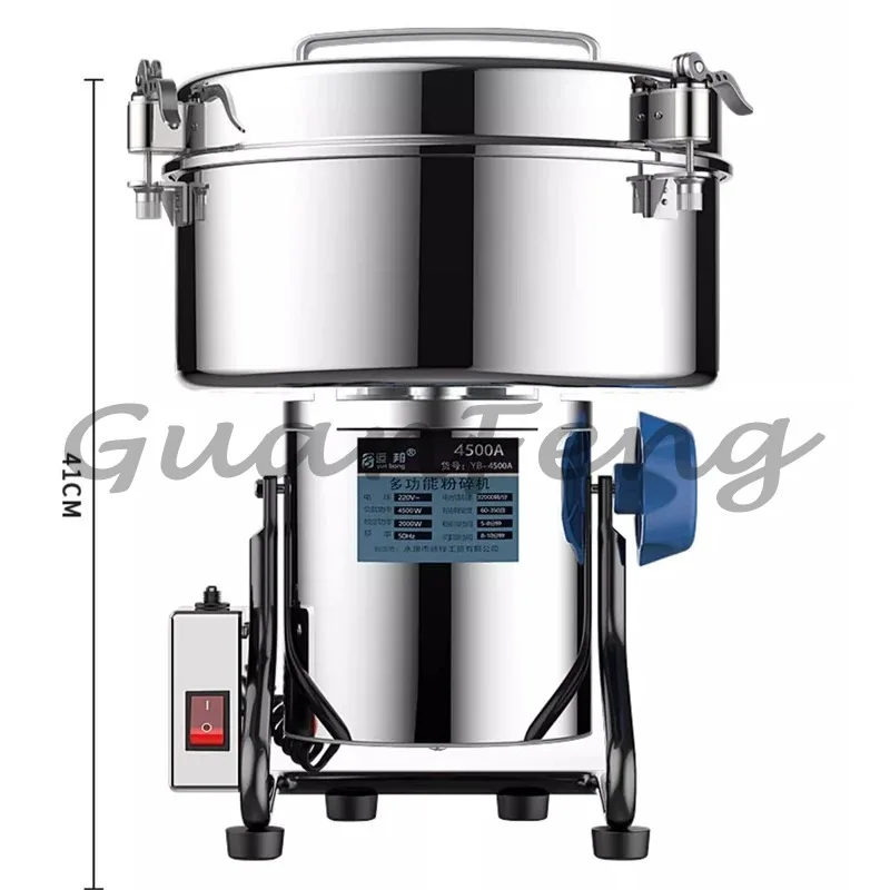 Workshop 2500G Powder Grinder Large Capacity Stainless Steel Ultrafine Grinder Grain Vanilla Fragrance Dry Powder Production