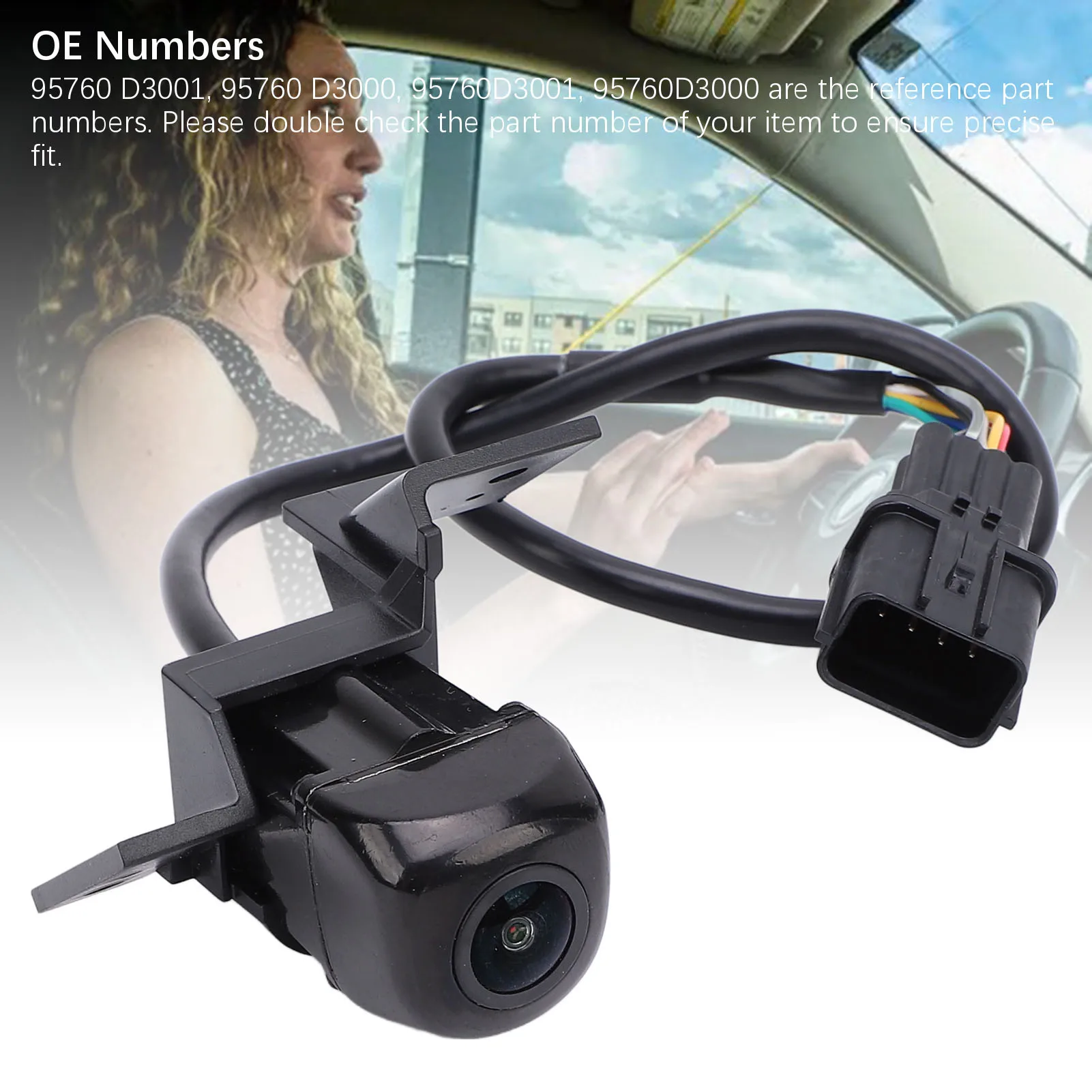 95760D3000 170 Deg Angle Lens Weatherproof Improve Driving Safety  Fit Rear View Backup Camera for Tucson 2016 To 2020