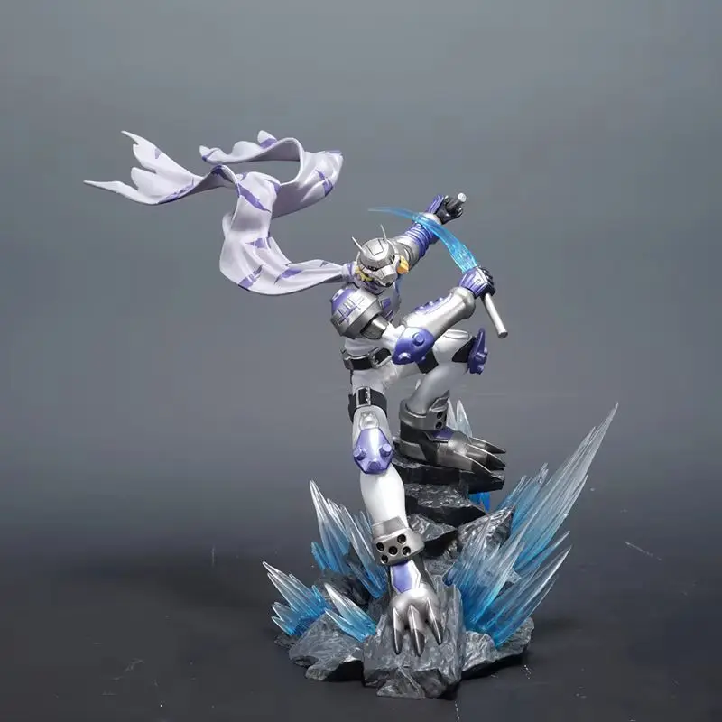 

Gk 23cm Wolfmon Anime Figures Digimon Adventure Evolution Pvc Statue Action Doll Collection Model Decoration Garage Kit Toy Gift