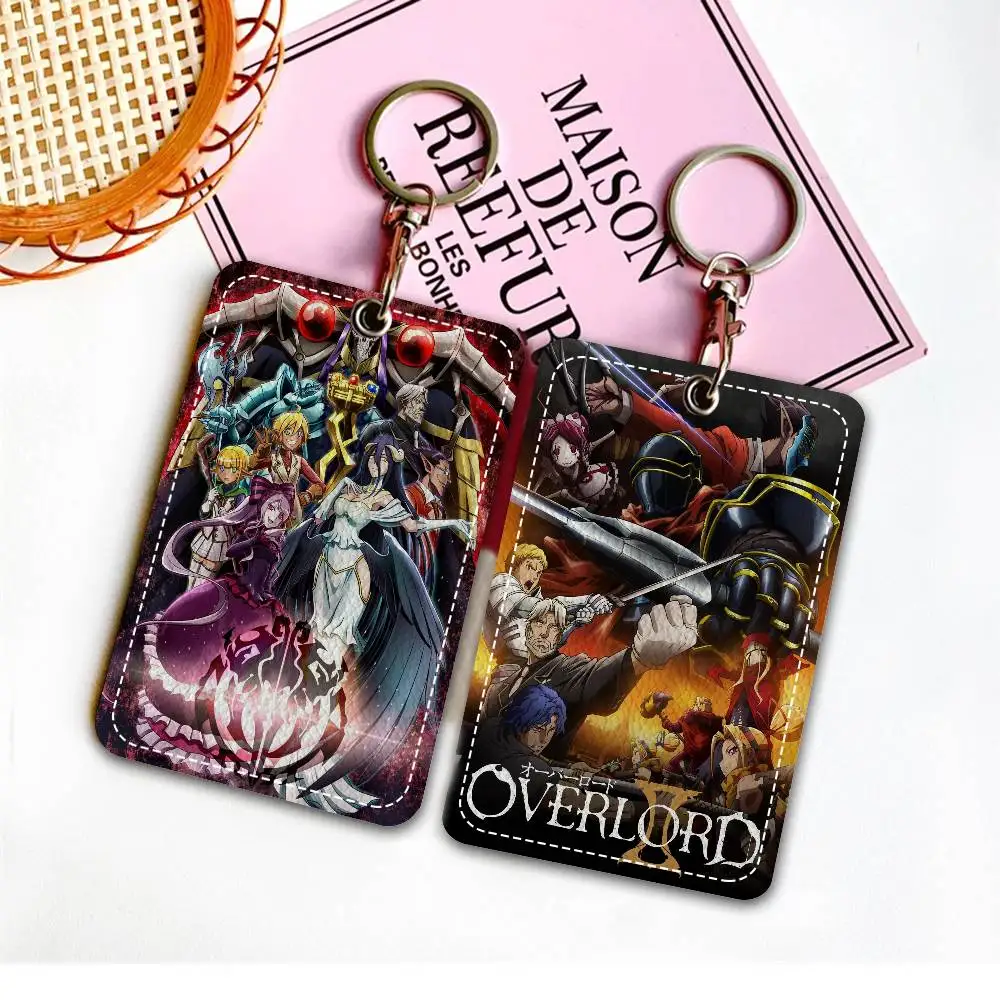 

Overlord PU Soft Leather Rectangular Key Card Holder Induction Elevator Protection Cover Youth Faion Accory