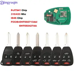 Jingyuqin pilot zdalnego sterowania samochodu pcf7961/ID46 Chip OHT692427AA dla chryslera 200/300/300c PT Cruiser Sebring dla Dodge RAM dla jeepa