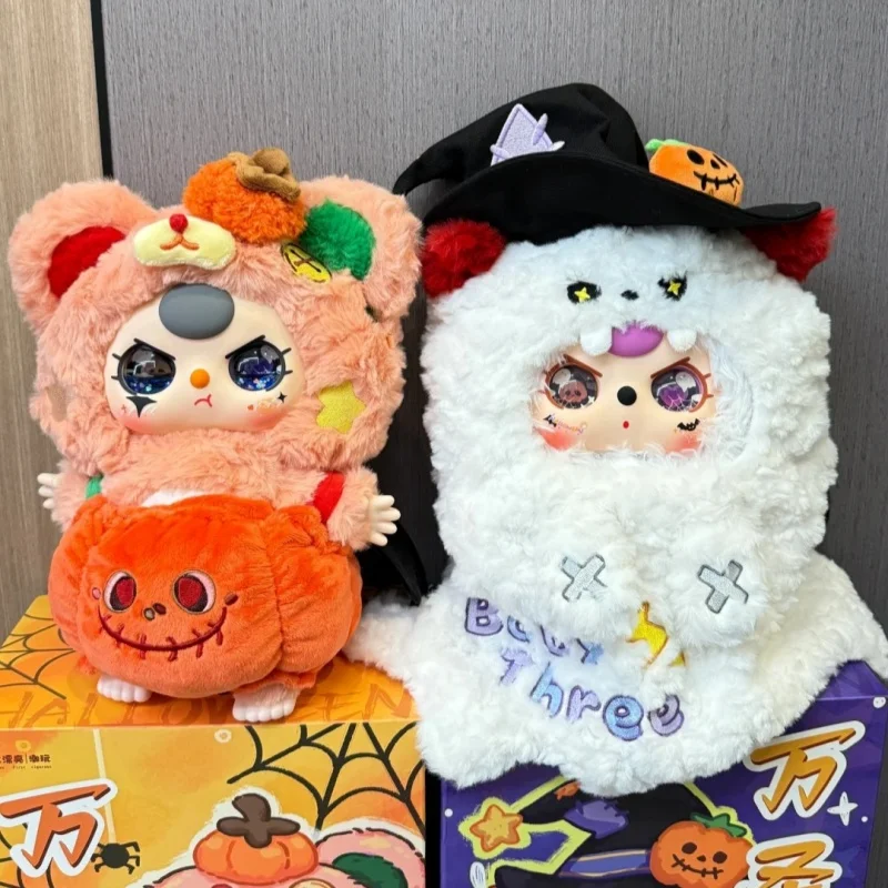 

New Original 400% Baby Three Rare Limited Edition Halloween Series Blind Box Keychain Doll Collect Backpack Pendant Girl Gift
